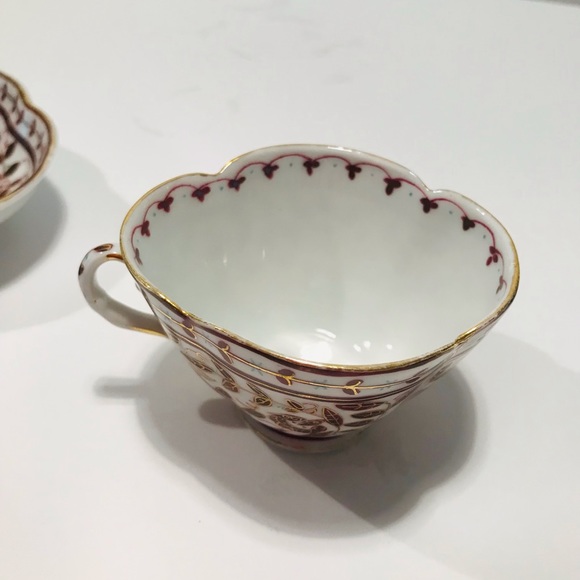 Antique Fischer & Mieg Royal Vienna Style Raspberry Floral Tea Cup Saucer - Picture 10 of 11